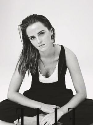 Emma Watson à la séance photo du magazine ELLE