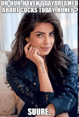 Légendes de poule mouillée Priyanka Chopra