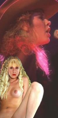 Stevie Nicks sexy avec son Fleetwood Mac