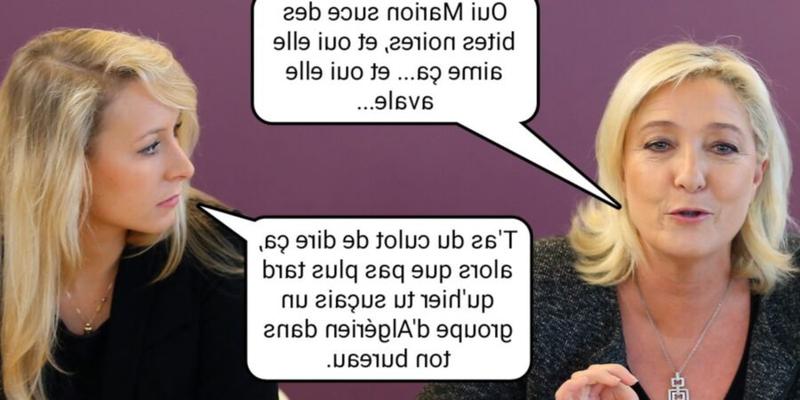 Französische Bildunterschrift (Fran�ais) Marion Mar�chal Le Pen heiß.