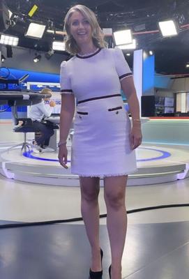 Apresentadora esportiva britânica Hayley McQueen