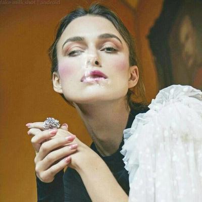 Keira Knightley facialized