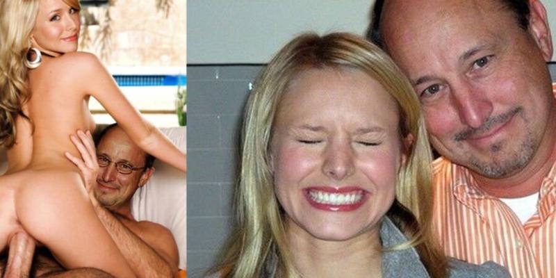 KRISTEN BELL LÄSST IHRE KLEINE PUSSY VON IHREM DADDY DEHNEN