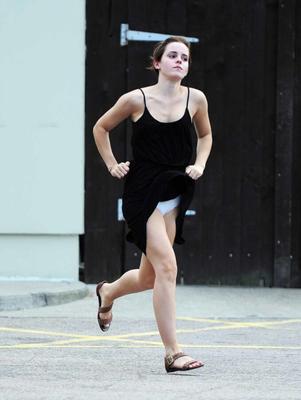 Emma Watson white panties