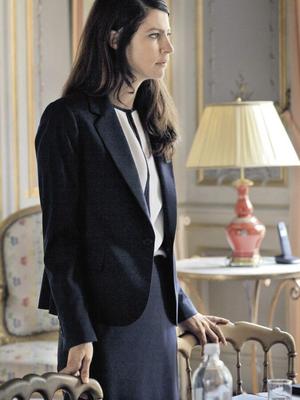 Fictional french president Amelie Dorendeu (Anna Mougladis)