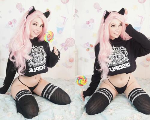 Belle Delphine modelling clothes