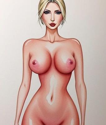 Ivanka trump watercolor kinky