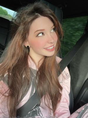 Belle Delphine in the car