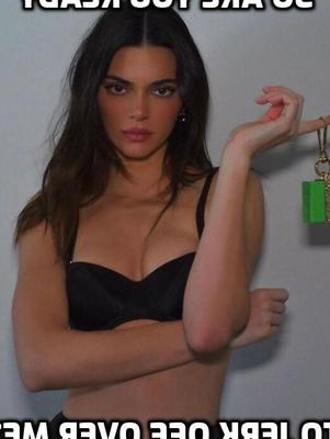 Kendall Jenner arriscado com legendas JOI da namorada