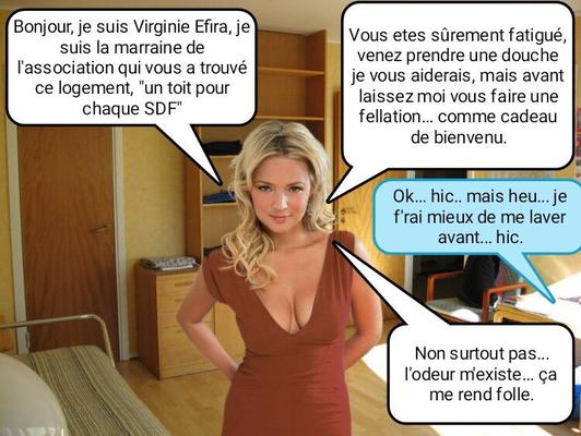 Légende française (Français) Le bonne Virginie Efira...