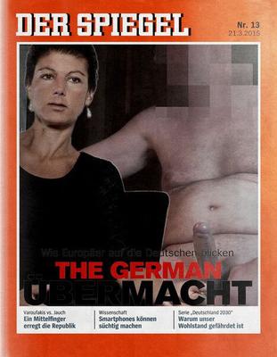 Sarah Wagenknecht 雑誌の表紙の偽物