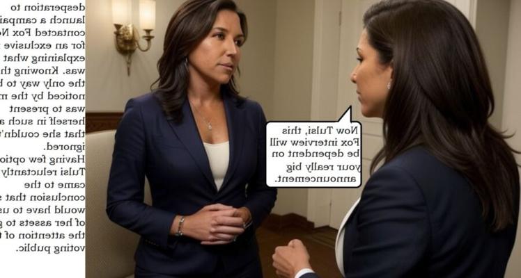 Tulsi Gabbard concorre à presidência.