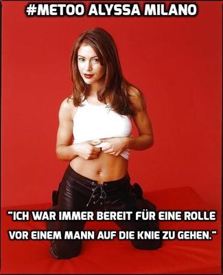 Alyssa Milano #MeToo German Captions