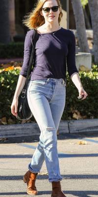 Emma Stone in Levi&#;s Jeans and fakes