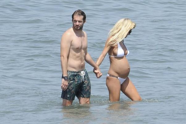 Michelle Hunziker enceinte