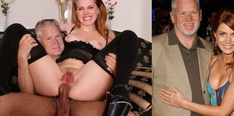 CELEBS DO INCEST Amy Adams gets her asshole pumped by her daddy