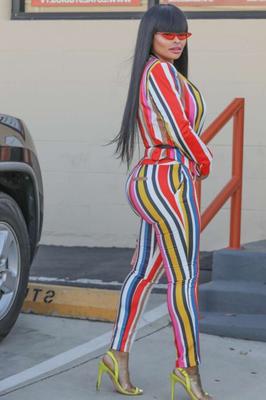 Blac Chyna � Arrives at a studio in Burbank