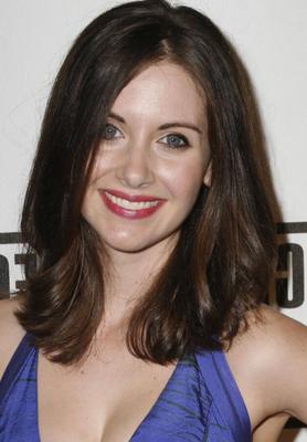 Vestido azul Alison Brie