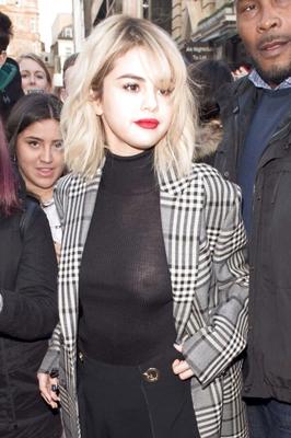 Selena Gomez braless see through in London