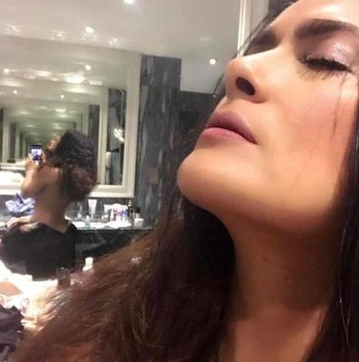 La selfie de Salma Hayek