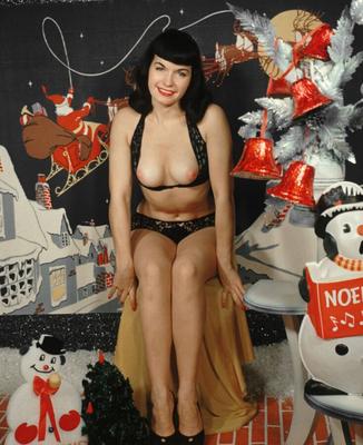 Weihnachtszeit Bettie Page