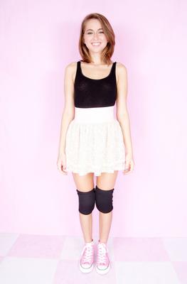 Beautiful Models   RILEY   White Tanktop Black Skirt