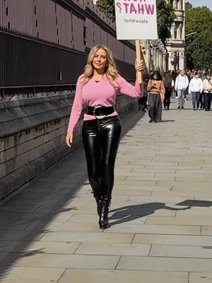 Кожаные брюки Carol Vorderman