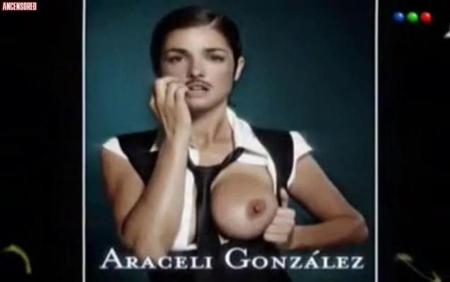 Nackte argentinische Schauspielerin, TV-Moderatorin und Model Araceli Gonzalez