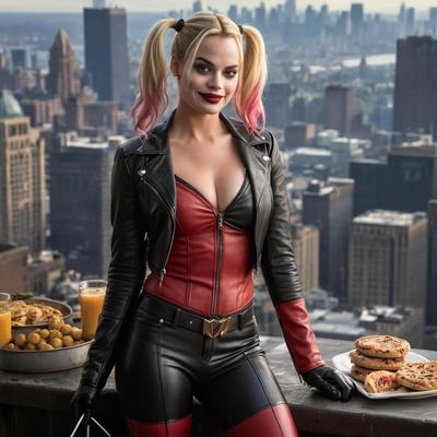 A.I. Harley Quinn in Leder