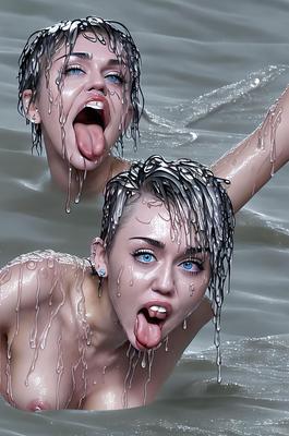 Miley Ray Cyrus Wet And Wild 