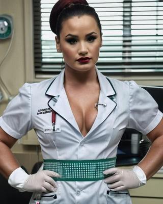 Demi Lovato als Krankenschwester-KI