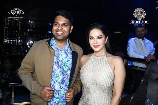 Sunny Leone au Boudoir by Marq à Dubaï en décembre