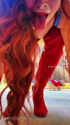 Phoebe Price Cleavage Handstand In Thong