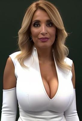 Rocio martinez busty tv presenter from burgos ai generated