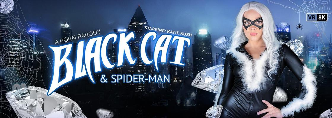 Katie Kush Yo Black Cat and Spider Man, un parque porno