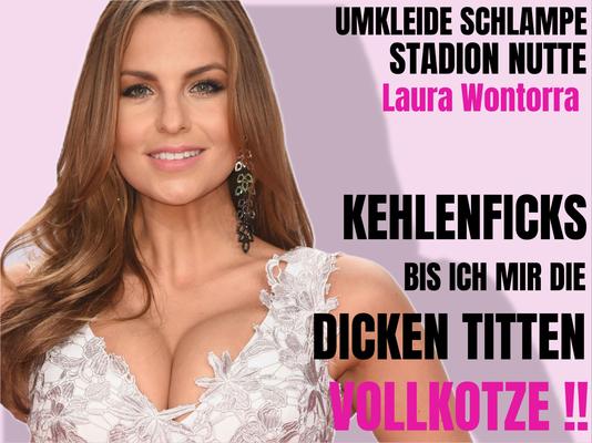 TV School und State Nutte Laura Wontorra, Geile Ficksau