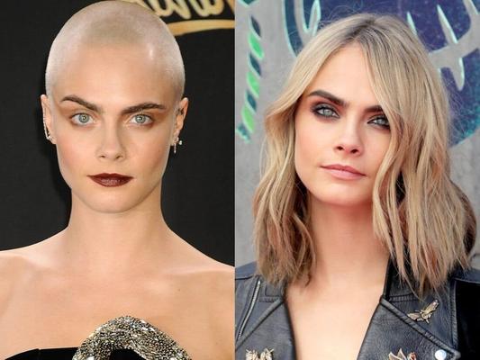 Cara Delevingne Big Bald Shiny Head