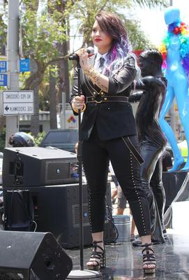 Demi Lovato Performs at the Pride Parade