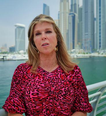 Busty UK MILF Tit Slut Kate Garraway, on TV Fuck Tour in Dubai